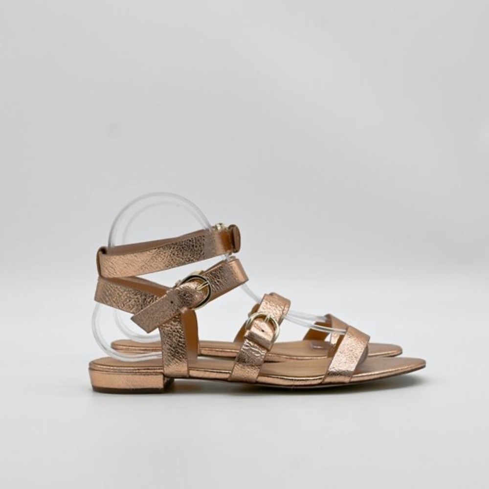 J. Crew NEW Metallic Gladiator Leather Sandals 9